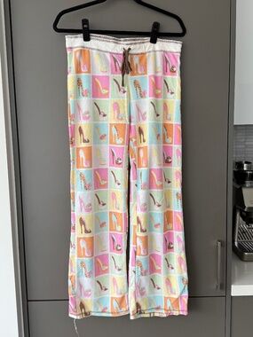 P.J. Salvage Vintage Velour High Heel Pajama Pants Size S Matching Set Available